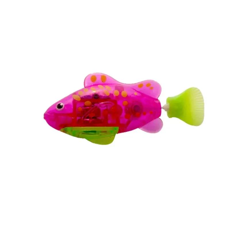 Katzenspielzeug LED Induktiv Interaktiv Schwimmender Roboter Fisch Spielzeug Leuchtende Elektrische Fische Stimulieren Kätzchen Jagdinstinkt Haustierprodukte