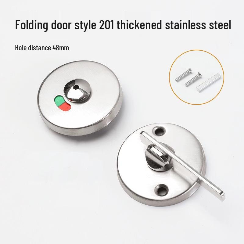 Nerezový indikátor veřejné toalety, dveřní zámek a klika