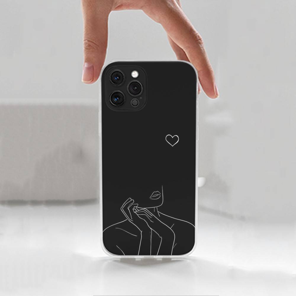 Art Sexy Body Woman Case For iPhone 15,11,12,13,16,14,17,Pro,Max,Plus,SE,Mini,X,XS,XR, Transparent Soft Silicone