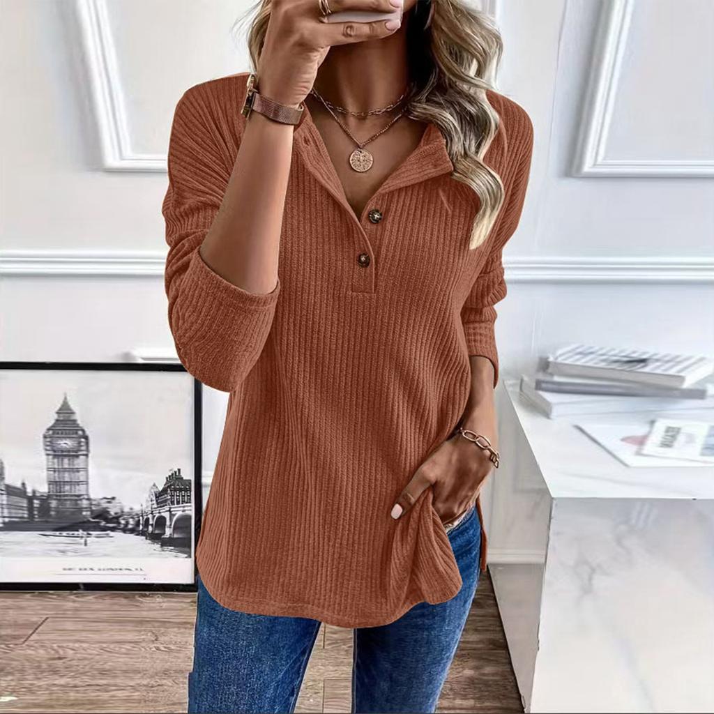 Damen Übergröße Lässiges Sweatshirt Locker Gestricktes Oberteil