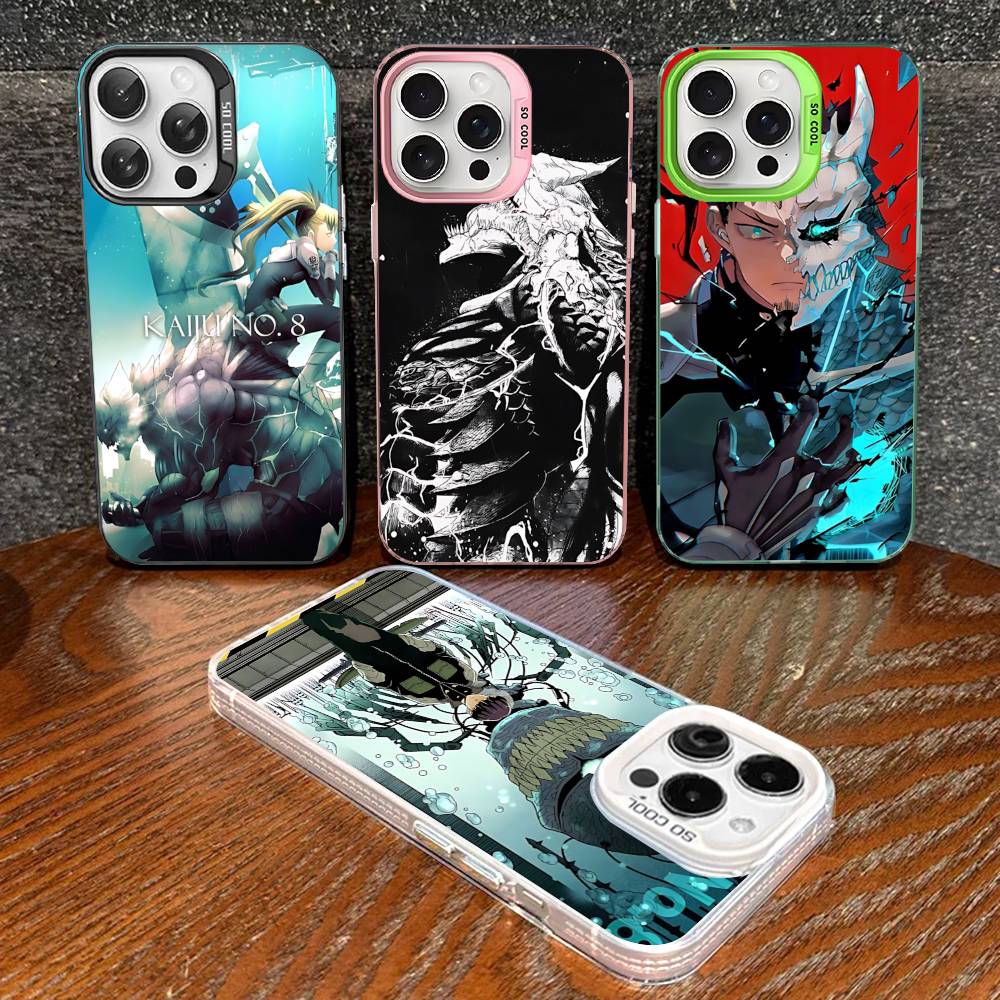 Japan Classic Comics K-Kaiju No8 Anime Colorful Phone Case For IPhone 17 16 15 14 13 12 11 Pro Max Plus Matte Cover