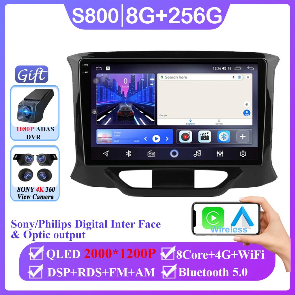 For LADA XRAY 2015 - 2019 LHD 2din Android 14 Car AutoRadio Multimedia Video Player GPS Navigation 4G WIFI Carplay Head Unit DVD