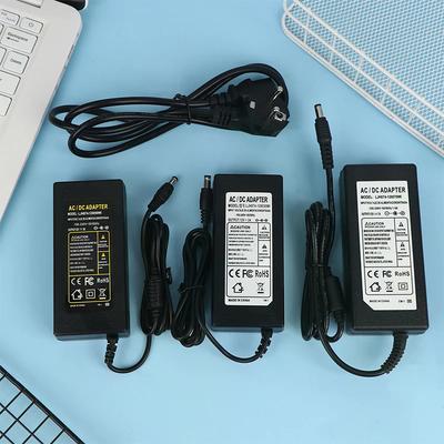 EU US Plug DC12V LED Power Supply 1A 2A 3A 4A 5A 6A 7A 8A Switch Transformer For WS2811 WS2815 LED Strip Light Adapter