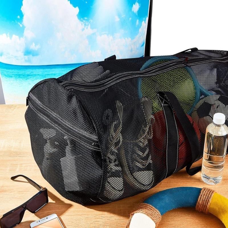 Reisetasche Gepäcktasche Große Kapazität Handtasche Geschäftsreise Netzgaze Faltbar Leichtgewicht Nylon Umhängetasche