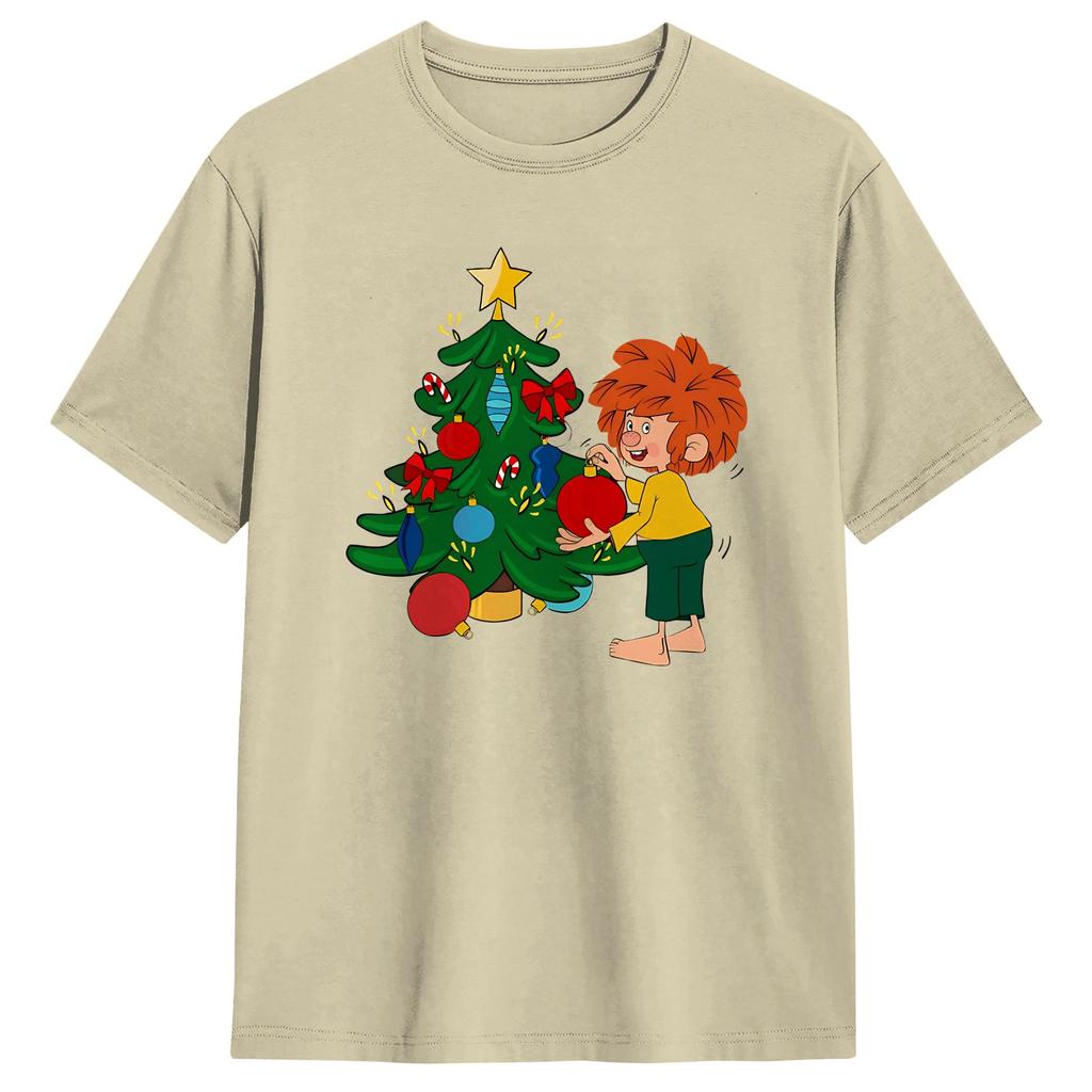 Unisex TShirt PPumuckls T Shirts Trending Summer Tee Shirt YK Funny Pure Cotton Clothing Plus Size XL