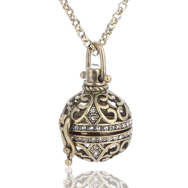 

Kashi Crystal Chime Beads Prenatal Necklace for Pregnant Women - Soothing Music Bell Long Sweater Chain
