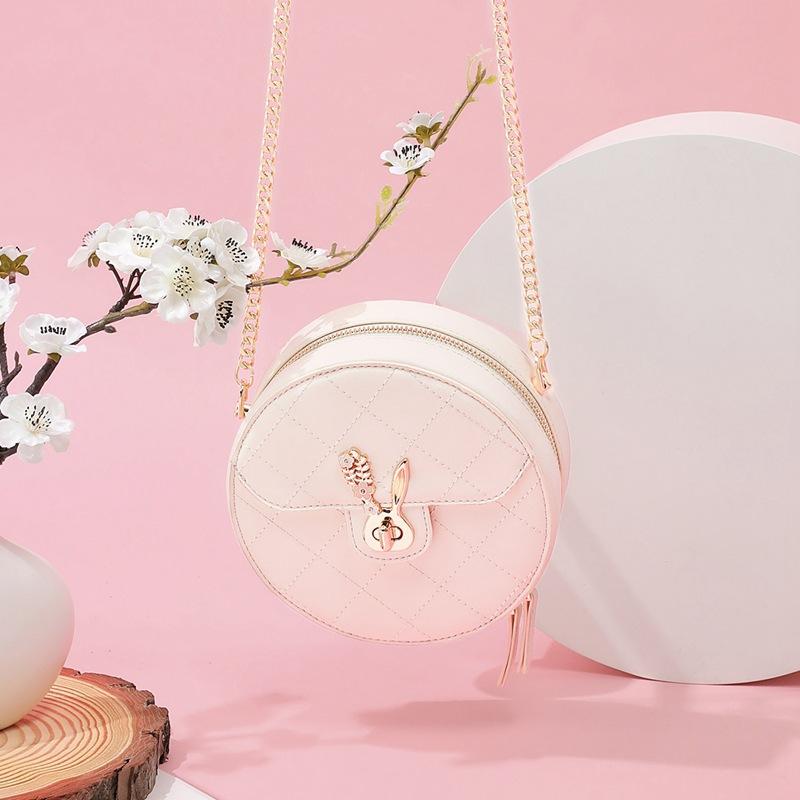 Leather Bag Bag Women's Bag Chain Shoulder Bag Light Luxury Crossbody Bag