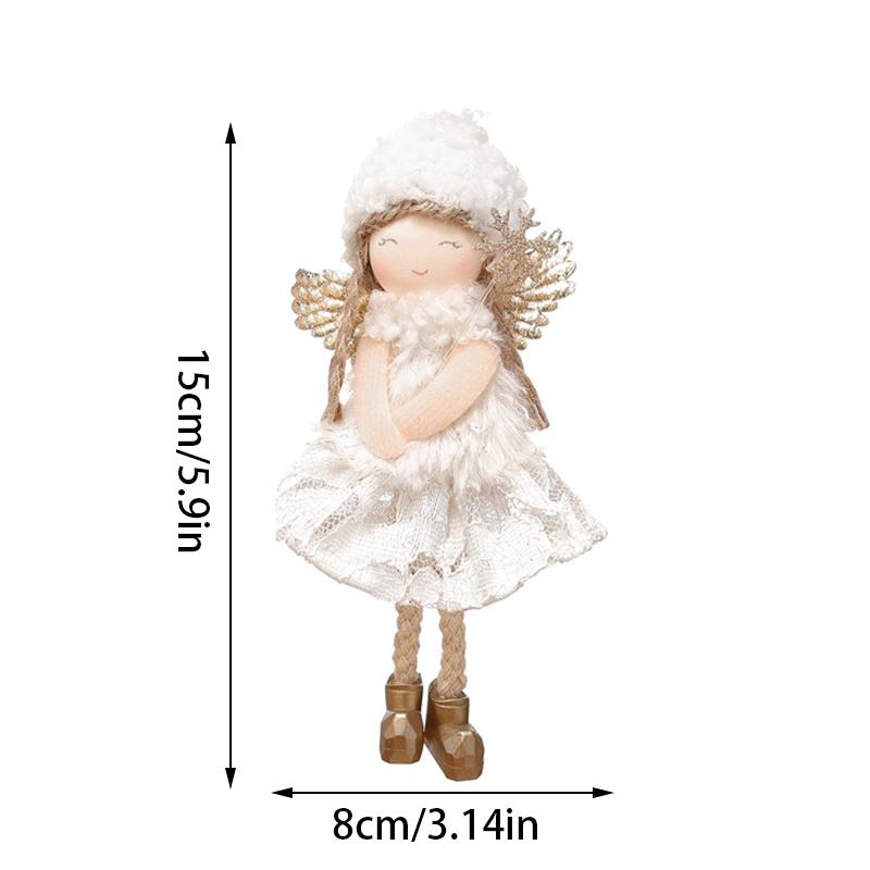 Weihnachtsengel Puppenanhänger Weihnachtsdekoration Weihnachtsbaum Hängeschmuck für Navidad Neujahr Heimdeko Weihnachtsgeschenke