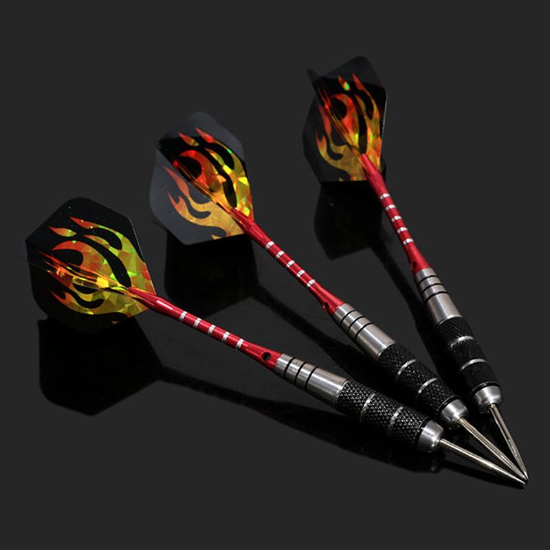 3 Pieces In A Pack 22g Anti-fall Needles Full Metal Darts Set Safety Video Game Darts Indoor Soft Darts Steel Shaft Darts