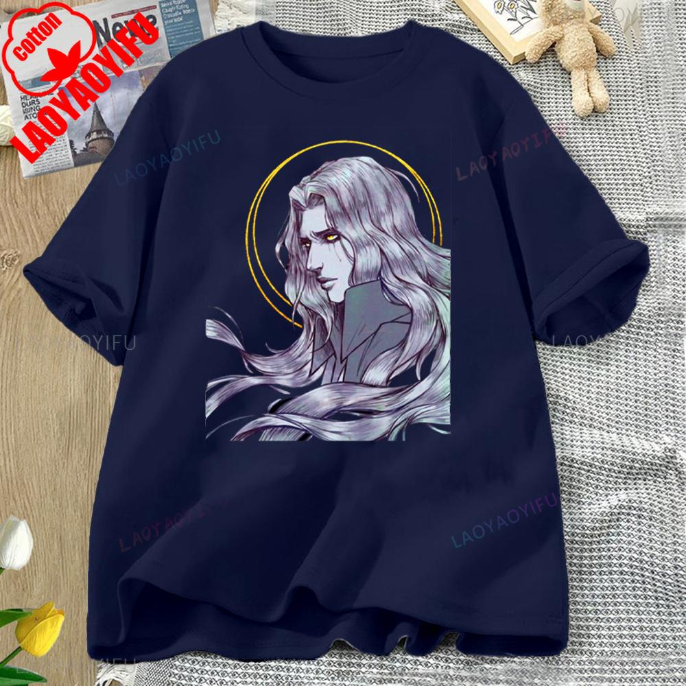 Castlevania Alucard Printed T-shirt Tops Castlevania Alucard Two-dimensional Casual for Daily Wear and Casual Outings