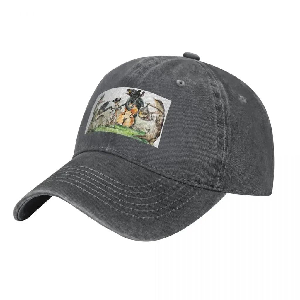 Bluegrass Gang wild animal music Baseball Cap birthday Visor Mountaineering Womens Beach Outlet 2025 Mens