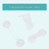 Children's Adjustable Safety Lock for Drawers, Cabinets, and Refrigerators - Anti-Pinch, Transparent, Baby-Proof Latch.