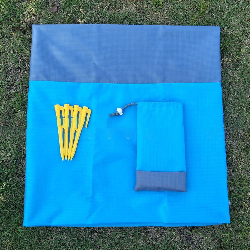 Beach Blanket Waterproof Outdoor Camping Pocket Folding Portable Lightweight Picnic Mat 210x200cm