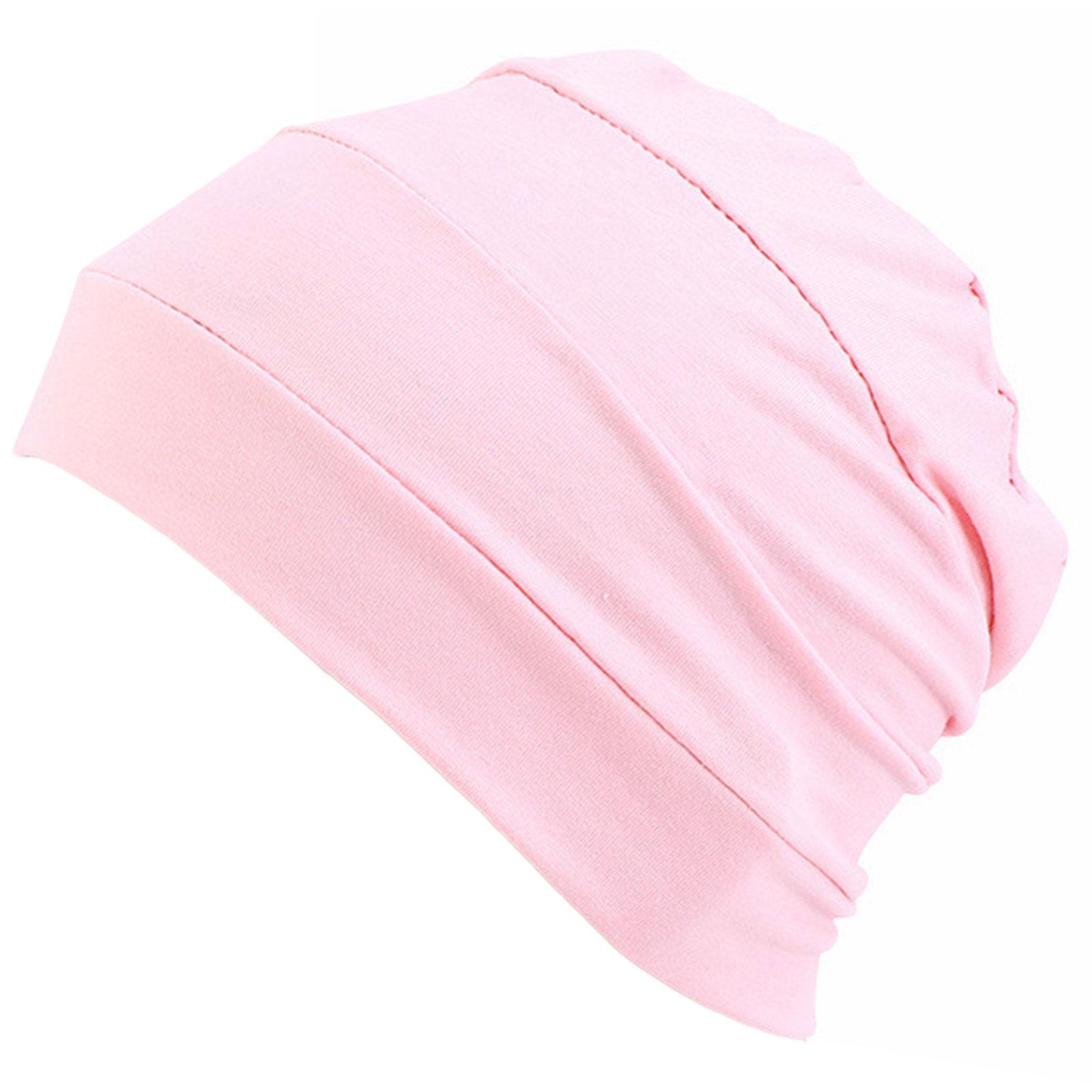 

Удобная химиотерапевтическая шапка для женщин, мягкая шапочка от выпадения волос от рака, шапка-бини, головной убор от рака, шапка под шляпой светло-розовый