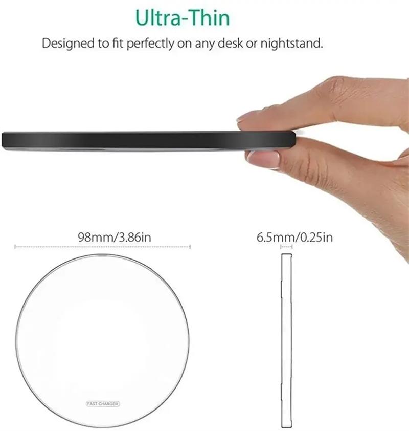30W Wireless Charger For iPhone 16 15 14 13 12 Pro Max Induction Fast Charging Pad Dock Station For Samsung Galaxy S25 Ultra Xiaomi Huawei