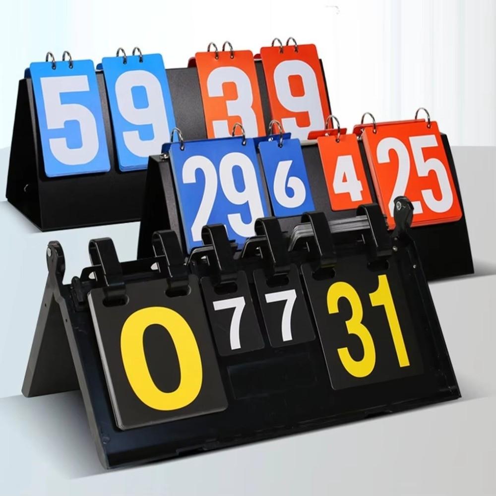 Plastic Flip Scoreboard 4-Digit Digital Score Counter Professional Keeper Basketball Games