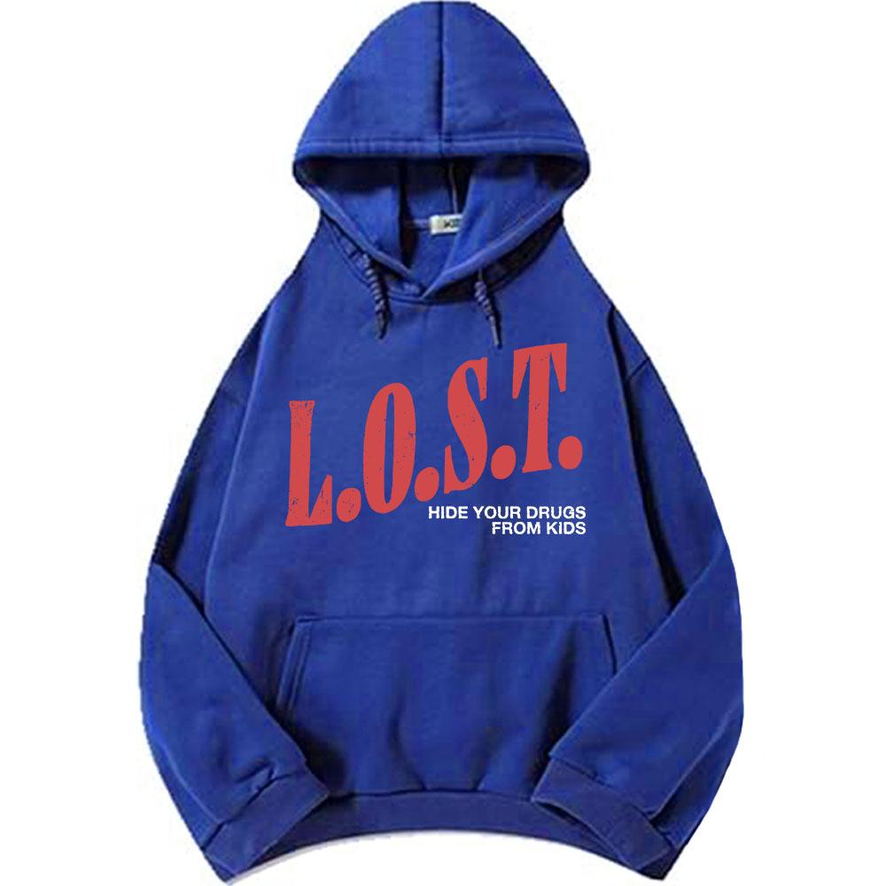 Mgk Lost Americana Hoodies Mode Herbst Fleece Kapuzenpullover Freizeit Langarm Herren Pullover Grafische Druckoberteile