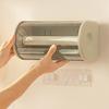Veggmontert rullpapirholder Klart støvtett deksel Moderne bad kjøkkenpapirhåndkle vevsdispenser Organizer Oppbevaringsboks