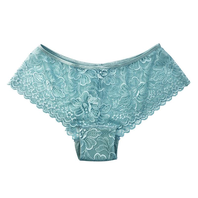 Sexy Women's Lace Panties Cotton Crotch Hollowed Out To Lift The Buttocks Plus Size Panties Pure Desire Female Low Waisted Boxer Briefs Sexy Briefs