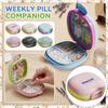 Medication Reminder Box With Portable And Portable Small Dispensing Device For Packaged Drugs, One Week