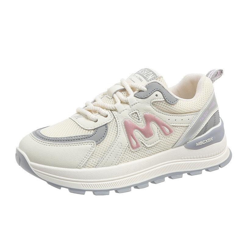 Sports and leisure shoes women's autumn 2025 new mesh Forrest Gump shoes casual soft sole lightweight dad shoes women