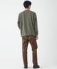 Brushed Boucle Fleece with Pocket Design Long Sleeve for Khaki [CLIFFE MAYER] T-shirt Men, MEDIUM,
