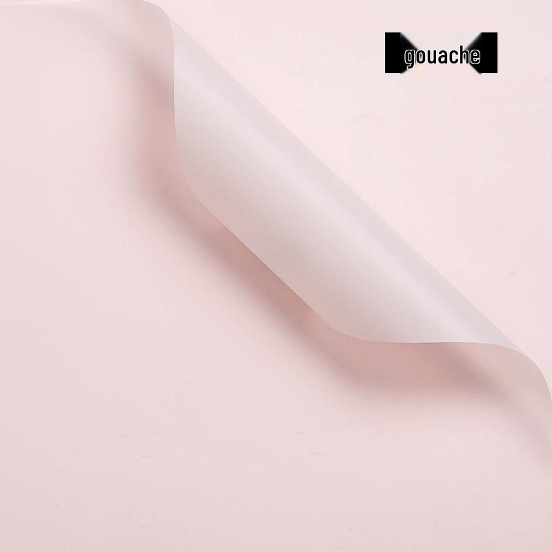 Translucent Waterproof Matte Paper for Florist Bouquets - Korean Solid Color Flower Packaging