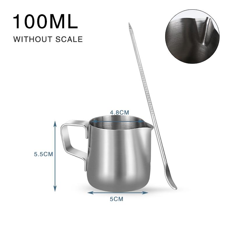 

Milk Jug Frothing Pitcher 100ML 350ML 600ML Stainless Steel Espresso Latte Pull Flower Coffee Barista Craft Coffee Accessories