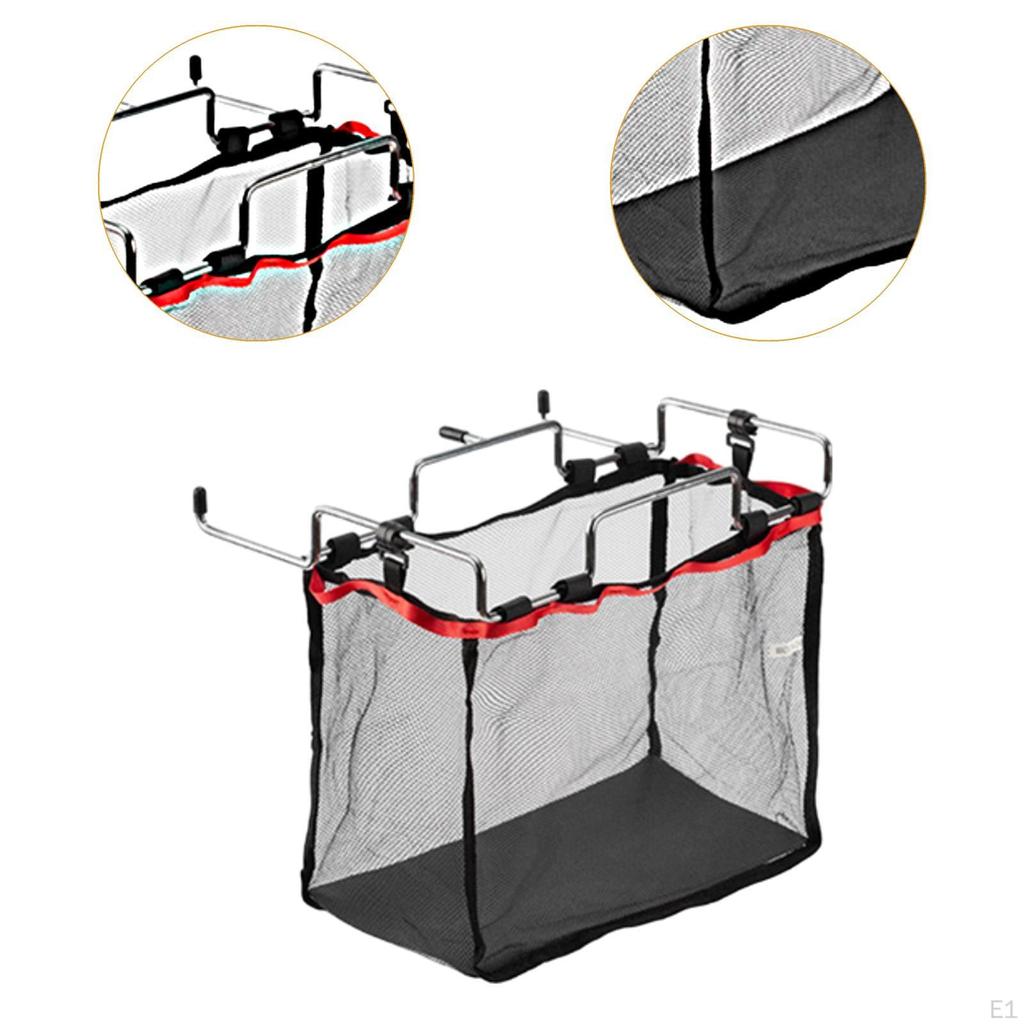 Trash Bag Holder Waste Rack Mesh Can Bracket Steel Hanger for Camping