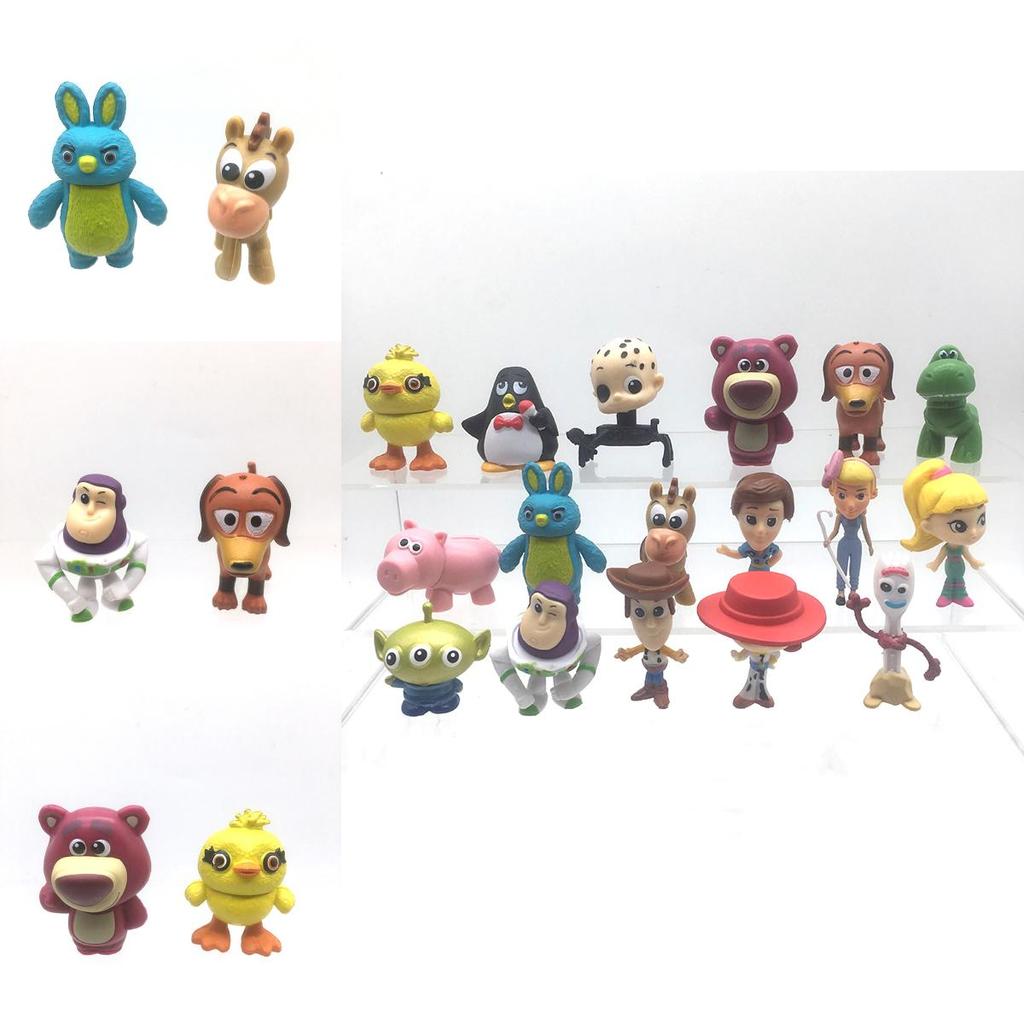 Toy Story 4 Set Colorato di Mini Figure da Collezione da 17 Pezzi Include Forky Ducky Bunny