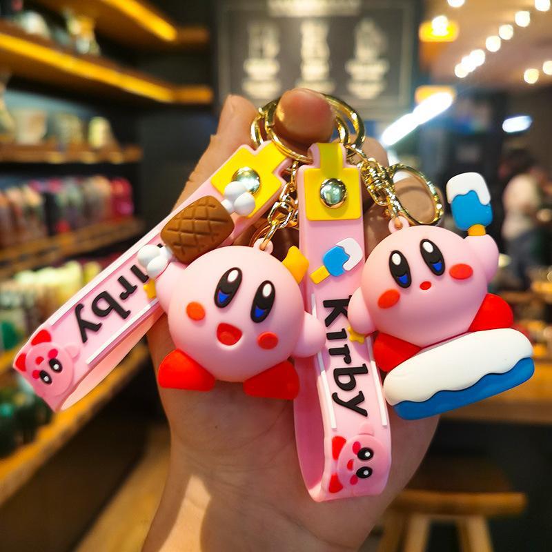Kirby Star Cartoon Figure Keychain - Couple Bag Pendant & Car Keychain Gift