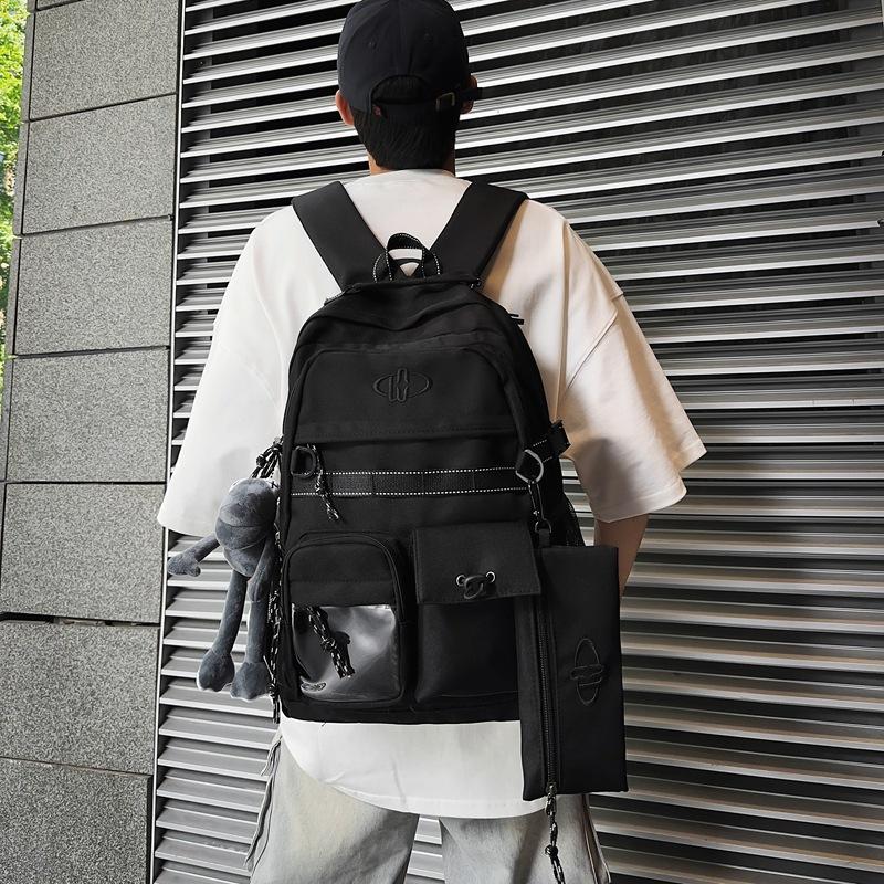 Schoolbag Japanese backpack men's and women's high-end computer commuting schoolbag college student trendy brand fashion large-capacity travel