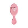 Cute Pink Love Pieptene de masaj pliabil pentru cap, pernă de aer, pieptene antistatic, portabil, de călătorie, piepteni de păr pentru fete cu oglindă