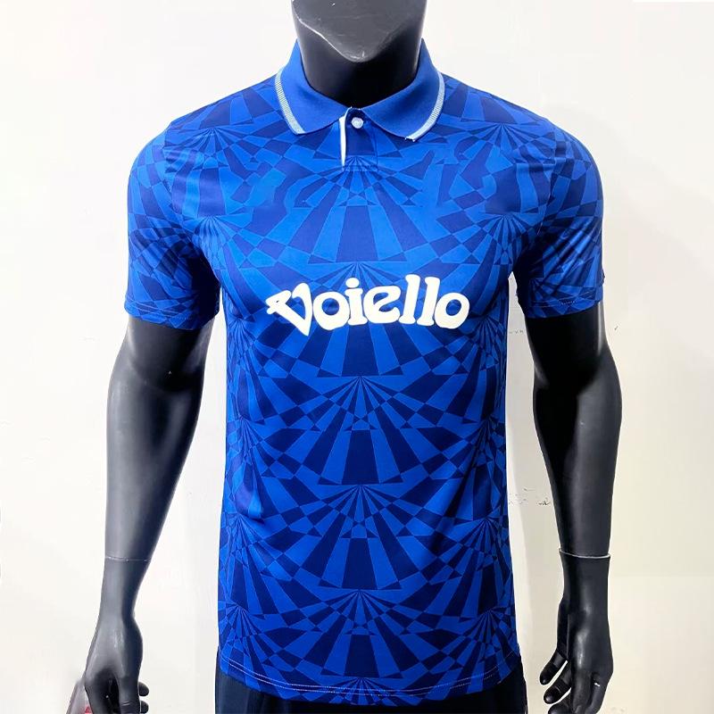 Napoli 91-93 Retro Home Football Jersey (Short Sleeve) XL синий