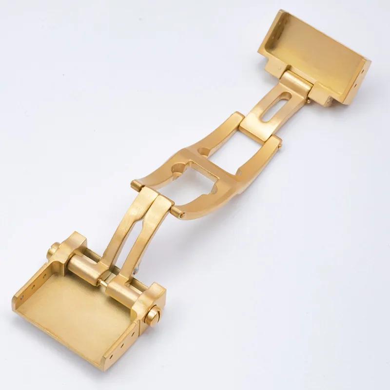 For Ulysse Nardin Athens Watch Strap Fold Buckle Rubber Silicone 316L Stainless Steel Butterfly Clasp Watchband Accessories 20mm