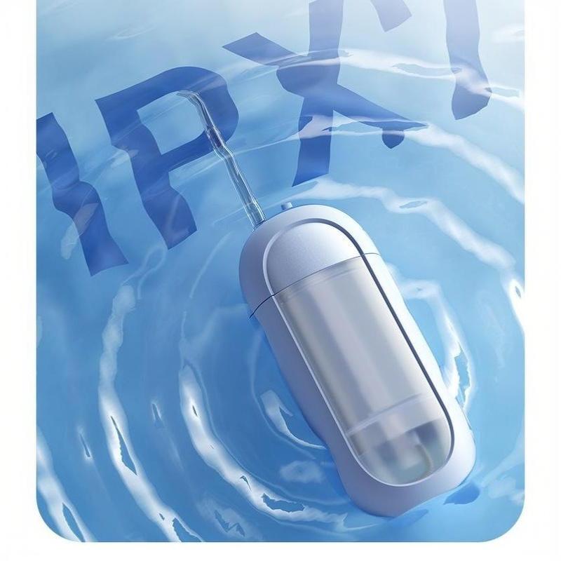 Electric Portable Water Flosser for Braces Rechargeable 4 Cleaning Modes Oral Irrigator for Home Travel Use