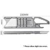 Titanium Alloy Utility Knife Multi-function Tool EDC Portable Outdoor Sliding Blade Knife Metal Ruler Bottle Opener