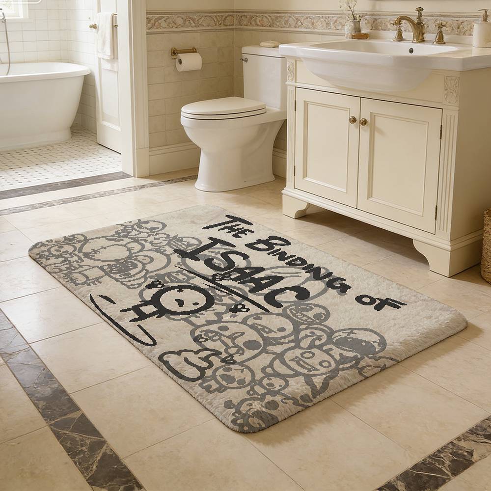 T-The Binding Of Isaac Floor Mat Kids Room Bedroom Decoration Balcony Anti-Slip Doormat Living Room Welcome Rug