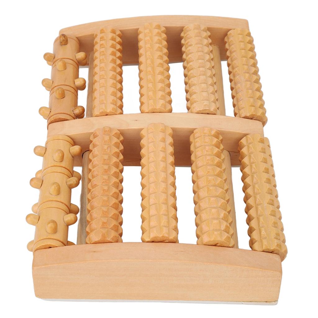 Fußmassage-Rolle Holz Stimulieren Akupunkturpunkte Korrosions- und Rissbeständig Füße Entspannen Massagegerät