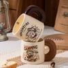 Camping Teddy Collection Ceramic Cup Large Capacity High Precision Mug Household Breakfast Cup Couple Cup Souvenir