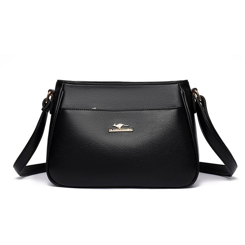 New simple retro shoulder bag women's texture commuting fashionable niche messenger bag versatile popular mother bag
