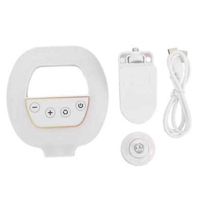 Cell Phone Selfie Fill Light 2700-6500K Clip On Rechargeable Selfie Light LED Selfie Ring Light for