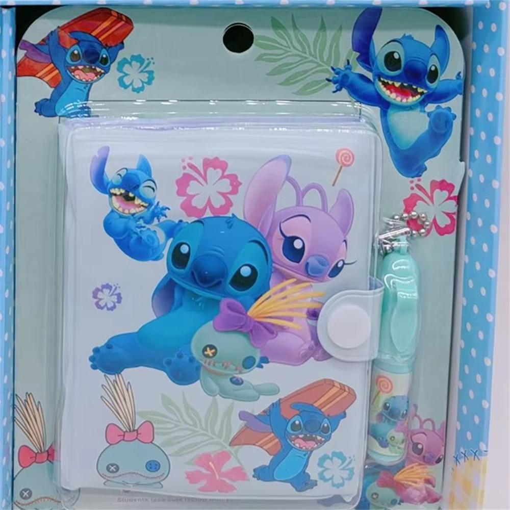 Random One Anime Cartoon Characters Figures Notebook Cartoon School Notepad Book Kids Boys Girls Stitch Dolls Diary Booklet Student School Stationery