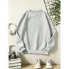 European Sizes  Kids' Casual Crew Neck Long Sleeve Sweatshirt, Popular Football Graphic Print,  Suitable for Daily Casual, Sports, and Street Outings