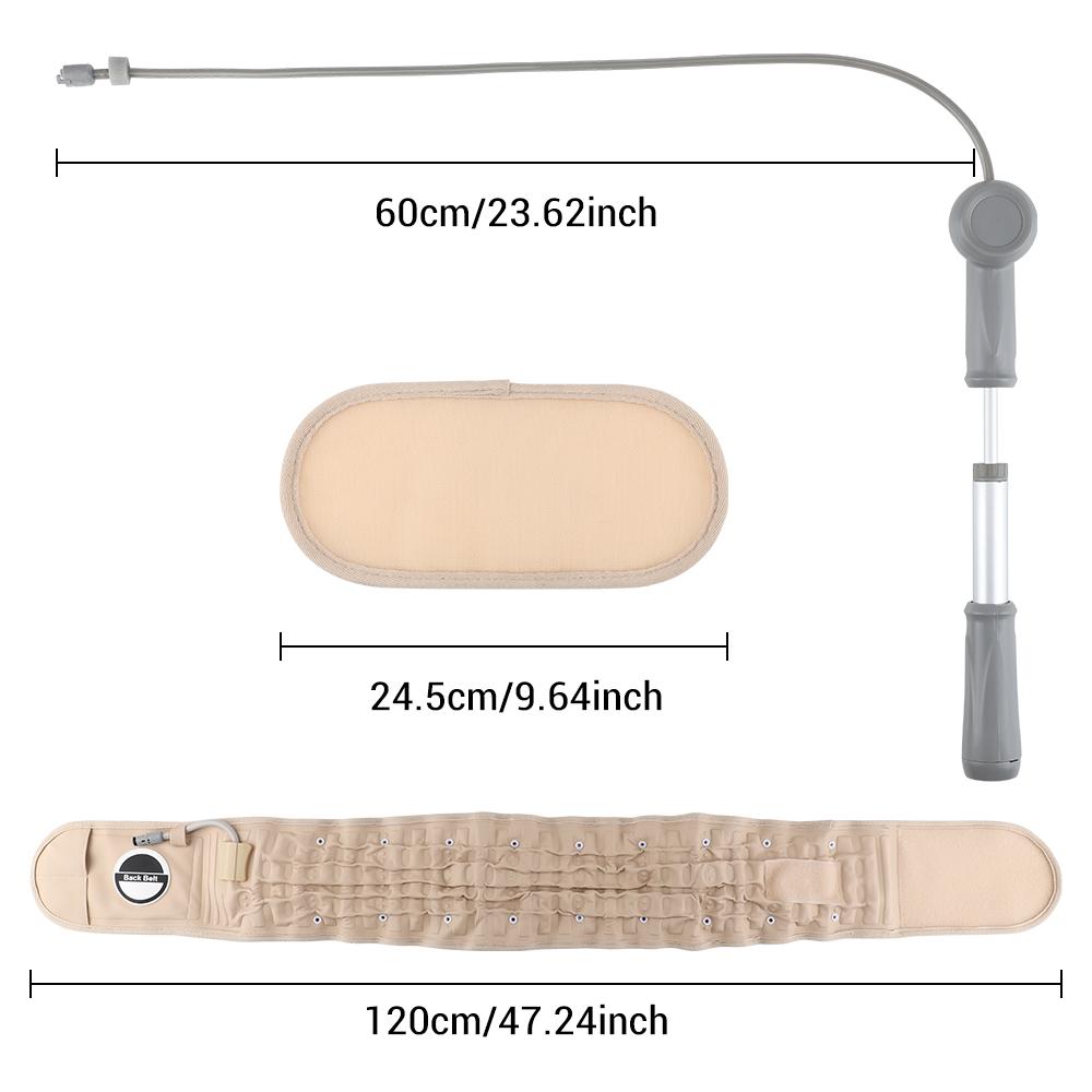 Durable And Safe Inflatable Waist Belt Massager Adjustable Decompression Back Belt Lumbar Support Waist Air Traction Brace Waist Massage Belts