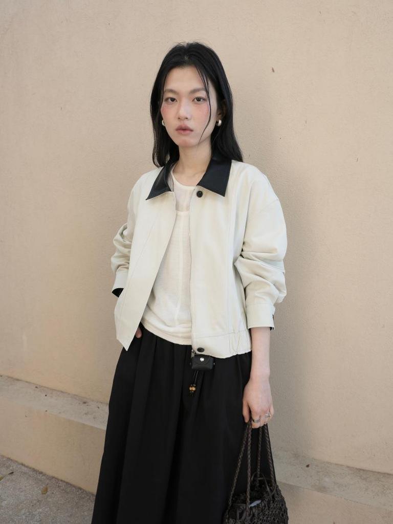 MMC Women's Spring-Summer 2026 Wool Korean Style Short Sleeve T-shirt & Inner Vest Set