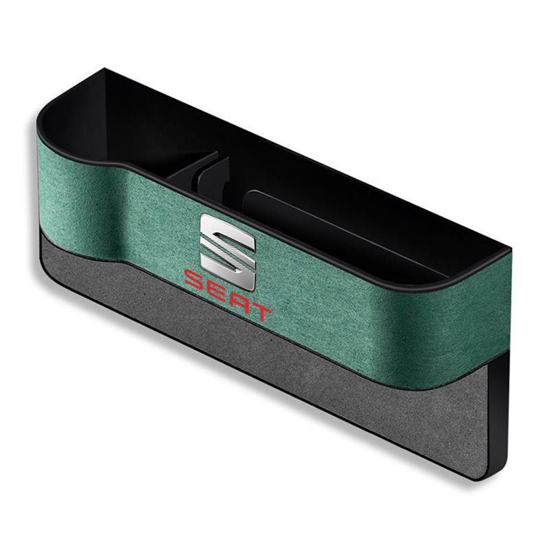 AAABE1 Car Seat Gap Box Pocket Seat Crevice Storage Bag For Seat Leon 5f Ibiza 6l 6j Leon 1p Cushion Altea Xl Leon Mk Car Accessories