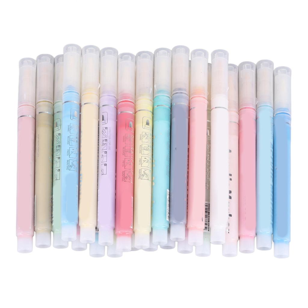 Acrylic Markers 24 Colors Fadeless Practical Multipurpose Acrylic Paint Pens for DIY