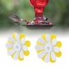 30sets Yellow + White Hummingbird Feeder Replacement Flowers Feeding Ports Flowers  Garden Use