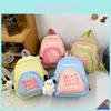 Sweet Fresh Children's Backpack Fashionable Student School Bag With Cute Charm